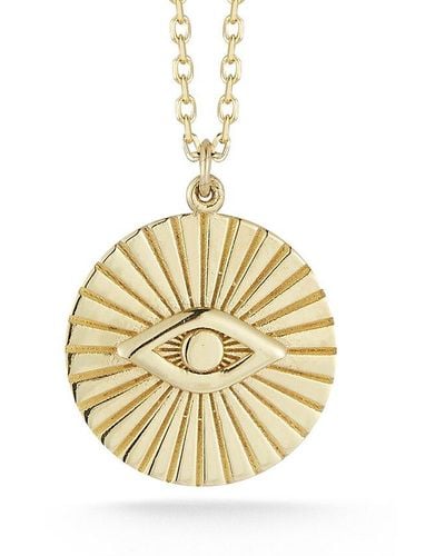Ember Fine Jewelry 14k Evil Eye Necklace - Metallic