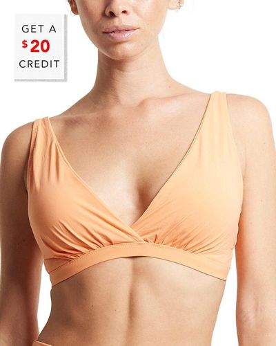 Hanky Panky Swim Wrap Bikini Top With $20 Credit - Natural