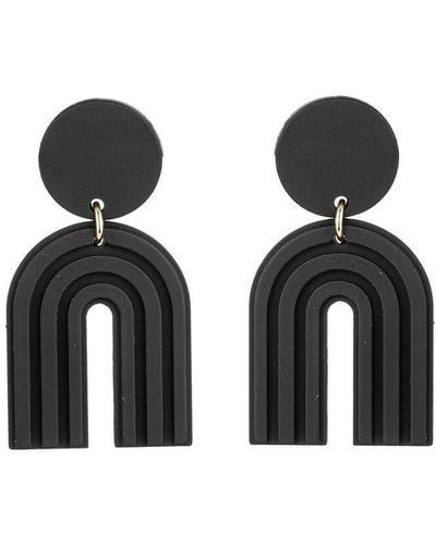 Eye Candy LA The Luxe Collection Double Loop Earrings - Black