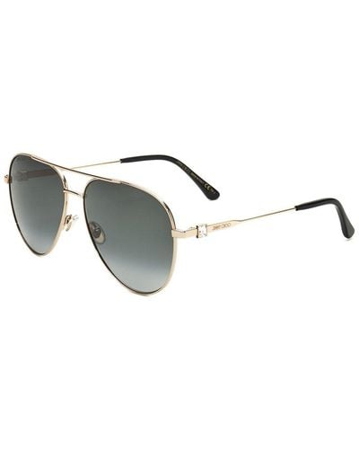 Jimmy Choo Olly/s 60mm Sunglasses - Metallic