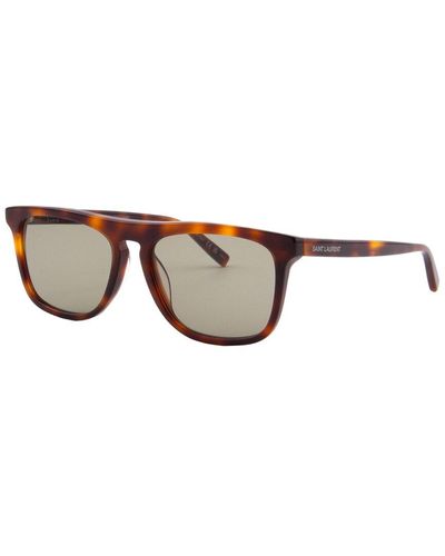 Saint Laurent Sl586 56mm Sunglasses - Brown