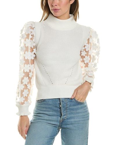 French Connection Mozart Sweater - White