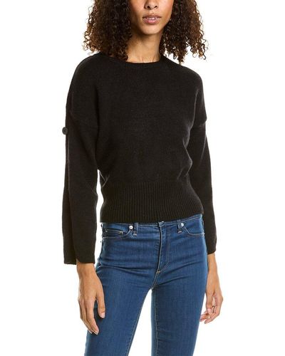 7021 Open Sleeve Sweater - Black