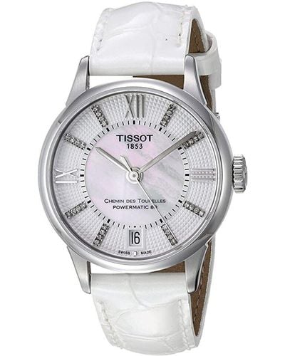 Tissot Chemin Des Tourelles Diamond Watch - Gray