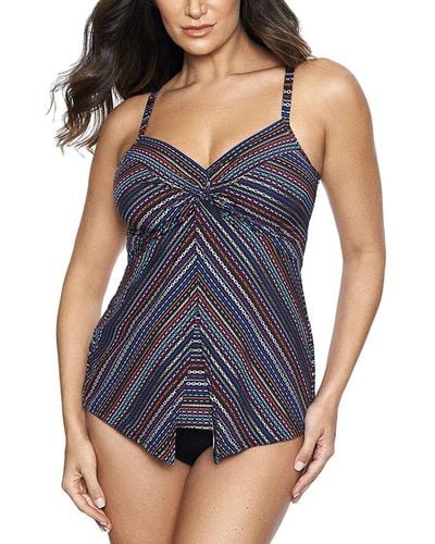 Miraclesuit Shimmer Links Love Knot Tankini - Blue