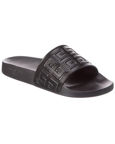 Givenchy 4g Leather Slide - Brown