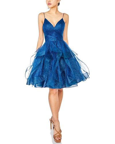 Terani Mini Dress - Blue