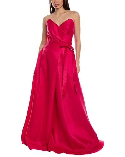 Rene Ruiz Draped Gown - Pink