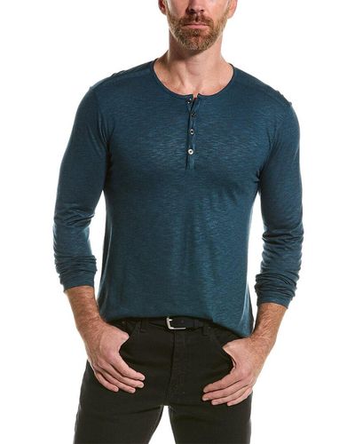 John Varvatos Danville Regular Fit Wool-blend Shirt - Blue