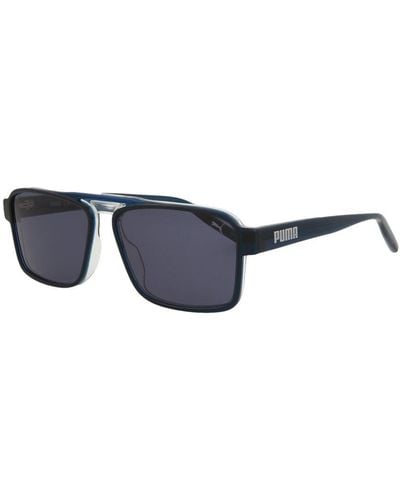PUMA Pu0251s 56mm Sunglasses - Blue
