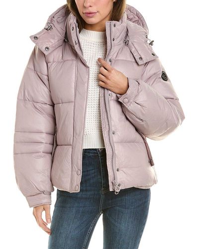 Noize Rumour Puffer Coat - Red