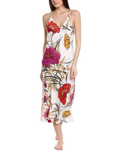 Natori Anais Slip Dress - Red