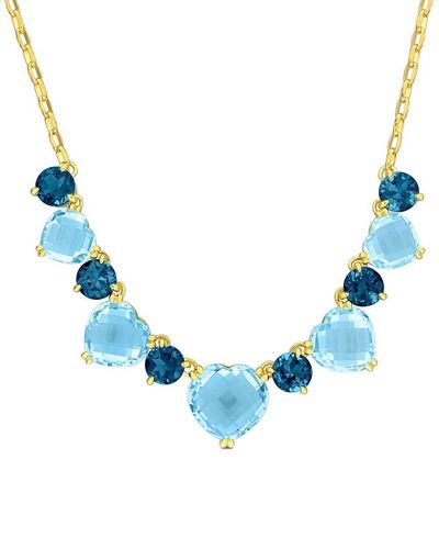 Rina Limor Bib 45.73 Ct. Tw. Sky Blue Topaz Bib Necklace
