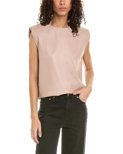 IRO Grind Leather Top - Pink