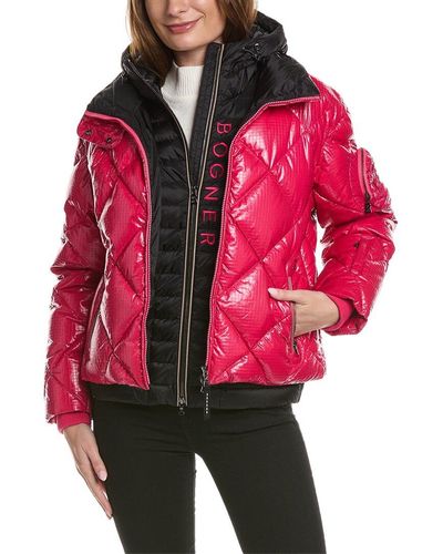 Bogner Lissi-d Quilt Jacket In Pink - Red