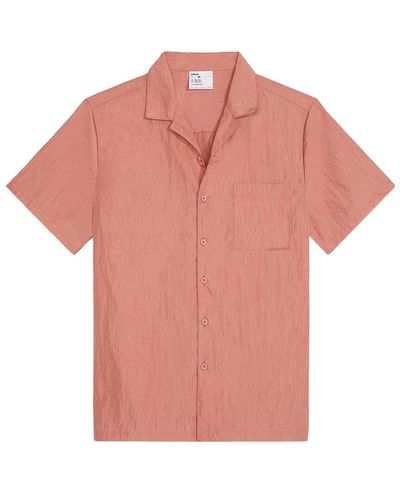 Onia Crinkle Nylon Camp Shirt - Pink