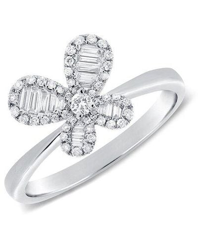 Sabrina Designs 14k 0.21 Ct. Tw. Diamond Butterfly Ring - White
