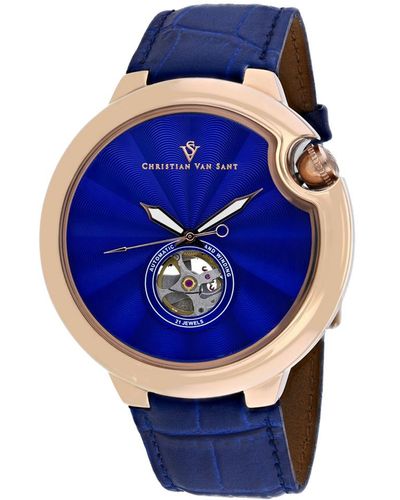 Christian Van Sant Cyclone Automatic Watch - Blue