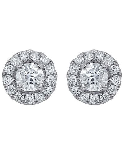Diana M. Jewels Fine Jewellery 18k 2.15 Ct. Tw. Diamond Studs - Grey
