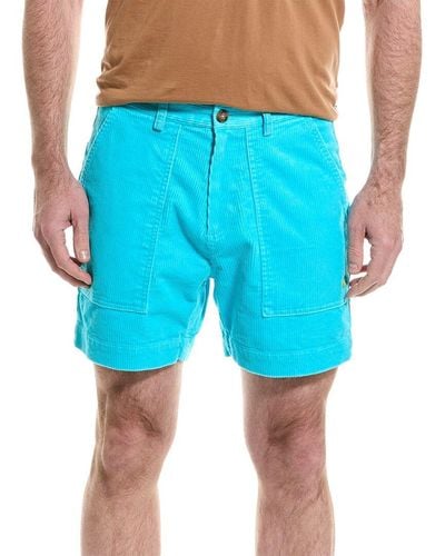 Brooks Brothers Wide Wale Cord Short - Blue