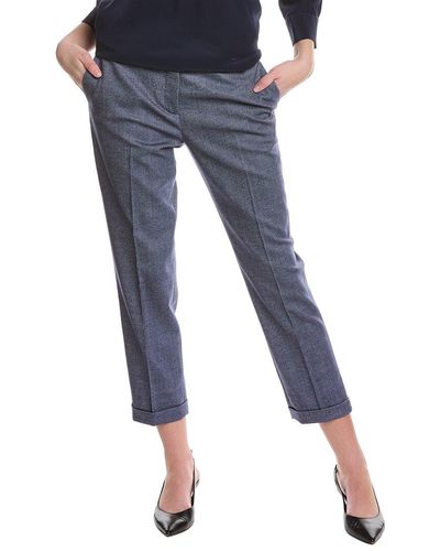Blue Piazza Sempione Pants, Slacks and Chinos for Women | Lyst