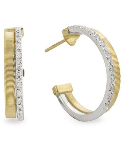 Marco Bicego Masai 18k Two-tone 0.20 Ct. Tw. Diamond Earrings - Metallic