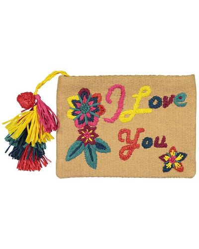 Guadalupe I Love You Pouch - Brown