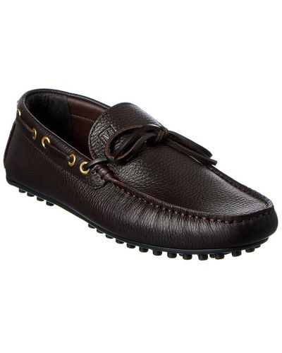 M by Bruno Magli Tino Leather Loafers - Black
