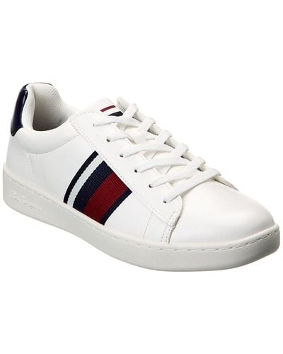 Ben Sherman Hampton Stripe Sneaker - White