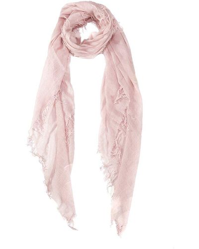 Blue Pacific Heathered Cashmere Scarf - Pink