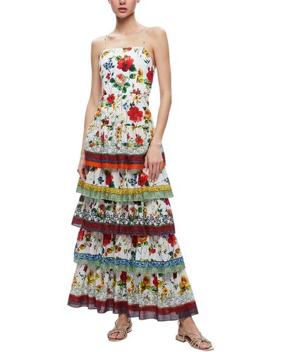 Alice + Olivia Alice + Olivia Valencia Maxi Dress - White