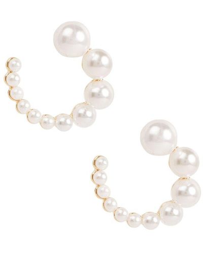 Saachi Pearl Earrings - White
