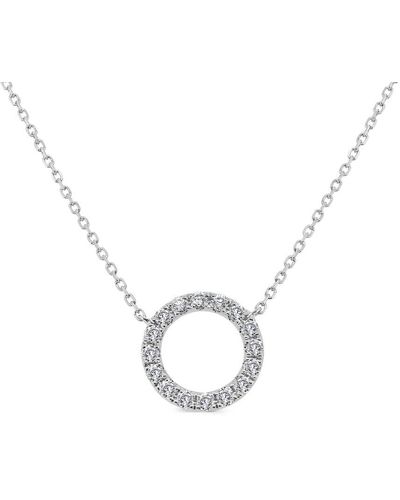 Sabrina Designs 14k 0.54 Ct. Tw. Diamond Circle Necklace - Metallic