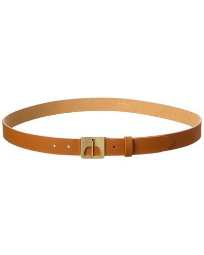 Persaman New York Medium Buckle Leather Belt - Brown