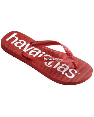 Havaianas Top Logomania Flip Flop - Red