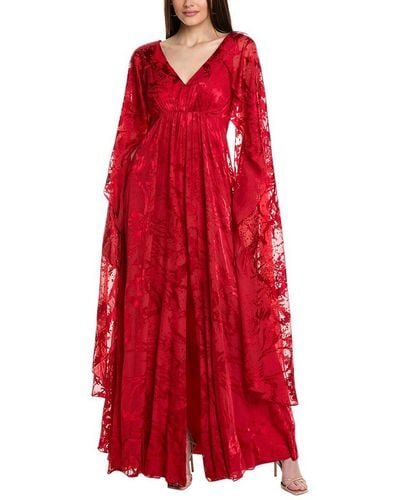 Rene Ruiz Capelet Dress - Red