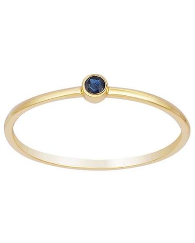 Ariana Rabbani 14k Blue Sapphire Ring - White