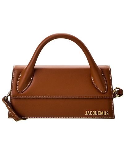 Jacquemus Le Chiquito Long Leather Shoulder Bag - Brown