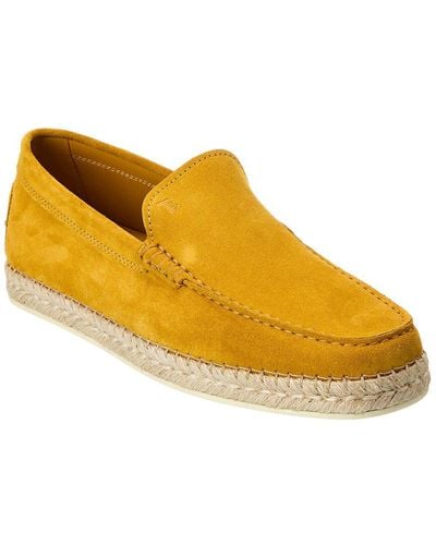Tod's Suede Espadrille - Yellow