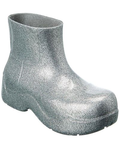 Bottega Veneta The Puddle Glitter Rubber Boot - Metallic