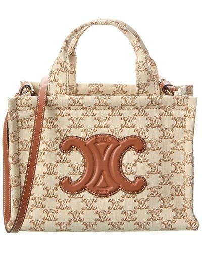 Celine Cabas Thais Small Tote - Brown