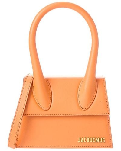 Jacquemus Le Chiquito Moyen Leather Shoulder Bag - Orange