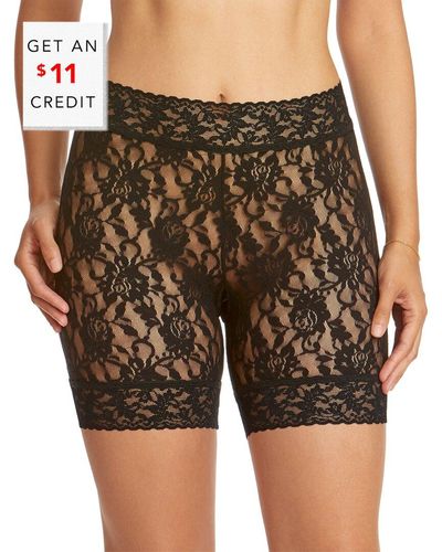 Hanky Panky Signature Lace Biker Short With $11 Credit - Green