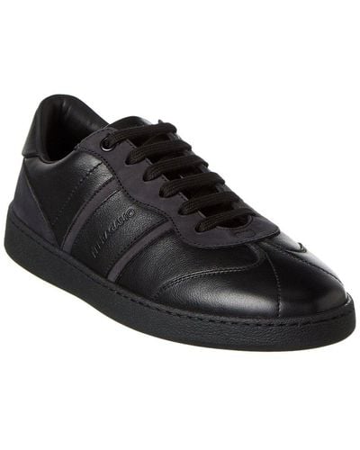 Ferragamo Ferragamo Achille Leather Sneaker - Black