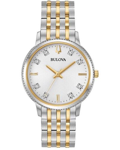 Bulova Diamond Watch - Metallic