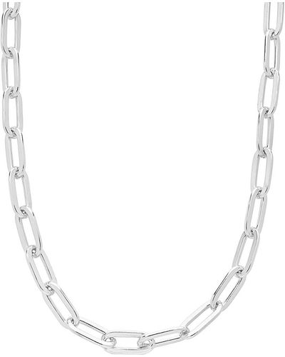 Sterling Forever Rhodium Plated 35in Chain Necklace - White