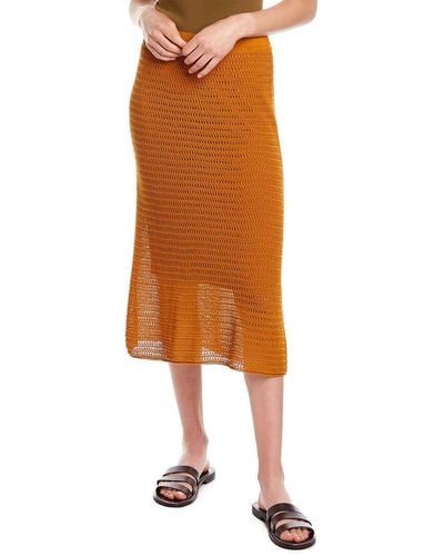 Vince Crochet Skirt - Orange