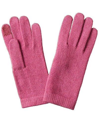 Portolano Cashmere Tech Gloves - Pink