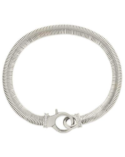 Sterling Forever Cz Kassidy Chain Bracelet - White