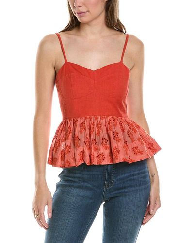 The Great The Camelia Top - Red